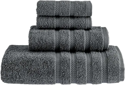 Miniatura 54 de HALLEY Paquete de 4 toallas de mano turcas de alta calidad (4 piezas) de 650 GSM, altamente absorbentes, súper suaves, 100% algodón, 4 toallas