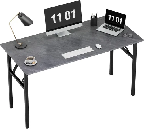 Miniatura 17 de Need AC5 Series - Escritorio plegable para computadora (39.4/47/55/63) pulgadas Teca y negro