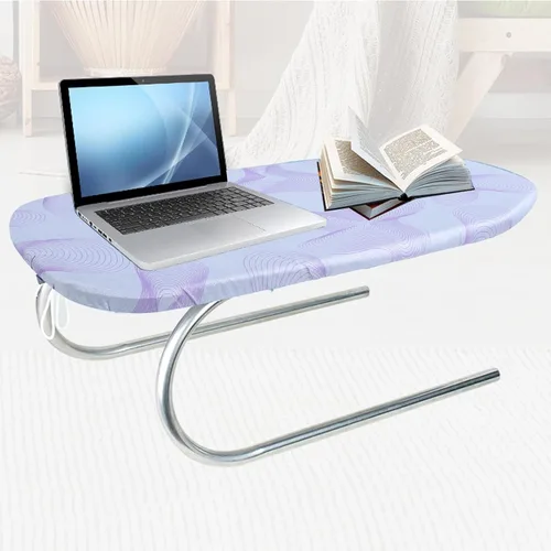 Miniatura 5 de Asixxsix Tabletop Ironing Board, Small Detachable Cotton Cover U Shaped Foldable Tabletop Ironing Board Space Saving Stable Foldable Iron Board for