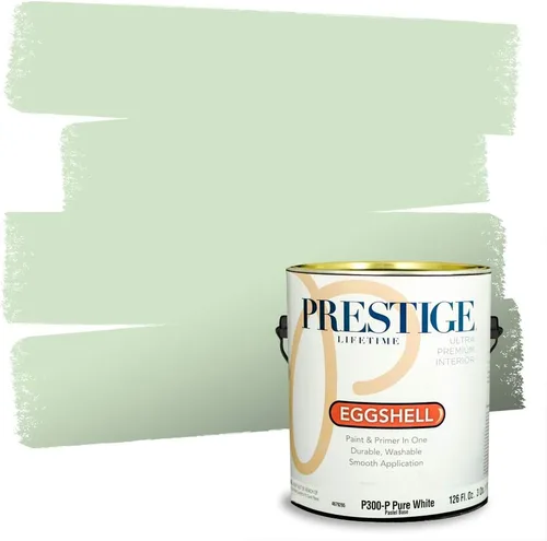 Miniatura 222 de PRESTIGE Pintura exterior e imprimación en uno, aloe, plano, 1 galón