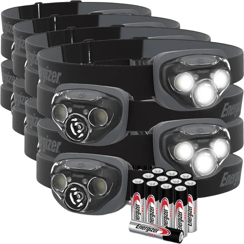 Miniatura 13 de Energizer Linterna frontal LED PRO (paquete de 2), linternas frontales resistentes al agua IPX4, luz de cabeza de alto rendimiento para exteriores