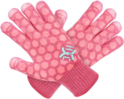 Miniatura 12 de J H Guante de horno resistente al calor: guantes de barbacoa y horno certificados EN407 a 932 °F para parrilla, hornear, cocina, campamento, Cáscara