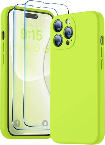 Miniatura 47 de BossKiss Funda compatible con iPhone 13 Pro, silicona de alta calidad mejorada [protección de cámara] [2 protectores de pantalla]