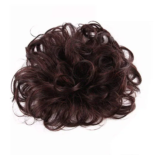 Miniatura 9 de RemeeHi Peluca de cabello humano rizado natural de repuesto esponjoso sin costuras con clip en la parte superior para mujeres, cabello fino, grande