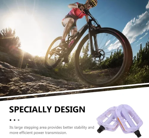 Miniatura 6 de Wakauto Pedales de bicicleta para niños, pedales de husillo de 1/2 pulgadas, antideslizantes, accesorios de bicicleta para 12 y 14 niños