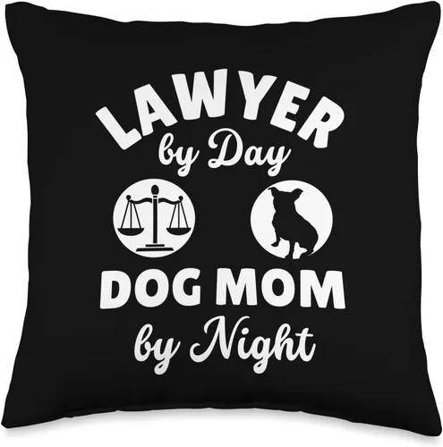 Miniatura 5 de Lawyer Gifts For Women Dog Mom Law School Student Law Women Justice Lawyer by Day Dog Mom by Night - Almohada de 18 x 18 pulgadas, multicolor
