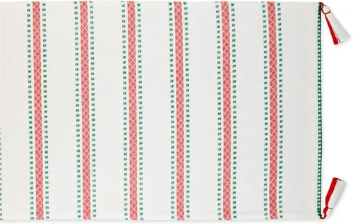 Miniatura 2 de DII Joyful Snowflakes Collection - Camino de mesa reversible de Navidad, 14 x 108 pulgadas