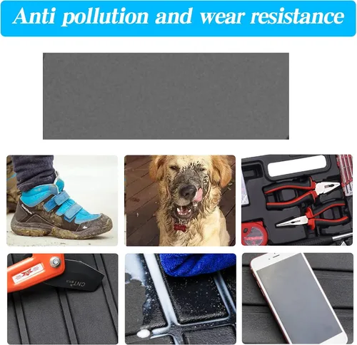 Miniatura 6 de Elsetyler Revestimiento de carga para viaje 2021 – TPO negro para todo tipo de clima, resistente al agua, bandeja de carga trasera, protector