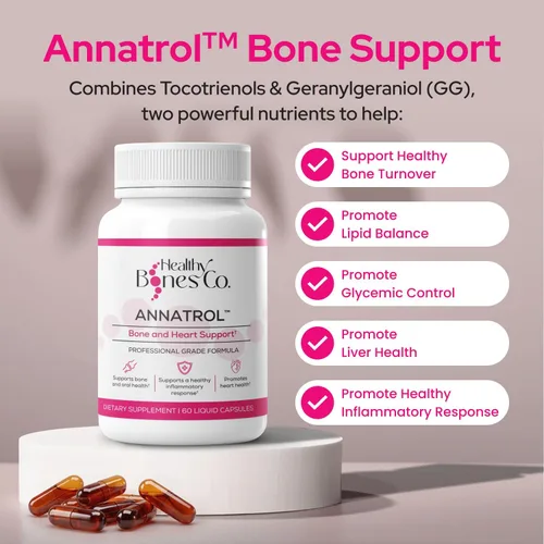 Miniatura 3 de Annatrol Bone & Heart Wellness Tocotrienoles de Achiote Premium y Geranilgeraniol (GG) Complejo de Vitamina E Fórmula Nutricional Avanzada