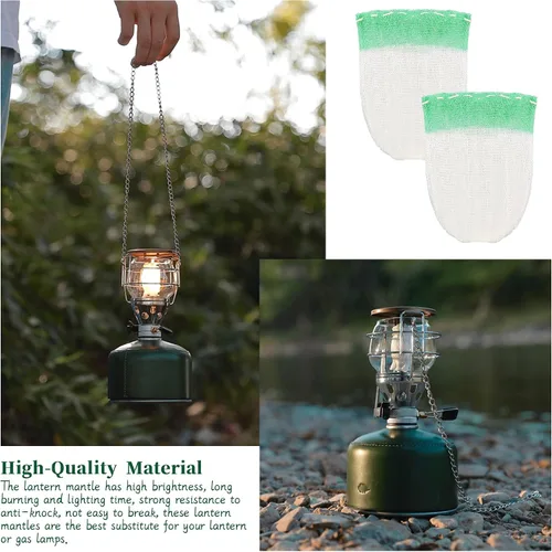 Miniatura 5 de 40 piezas de manto de linterna de propano accesorios de linterna de campamento, manto de lámpara de gas, cubiertas de linterna de gas, manto