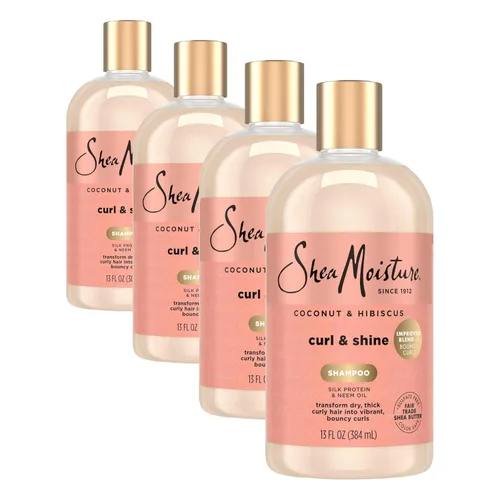 Miniatura 11 de SheaMoisture Champú de coco e hibisco, para cabello grueso y rizado, para limpiar e hidratar, 24 onzas