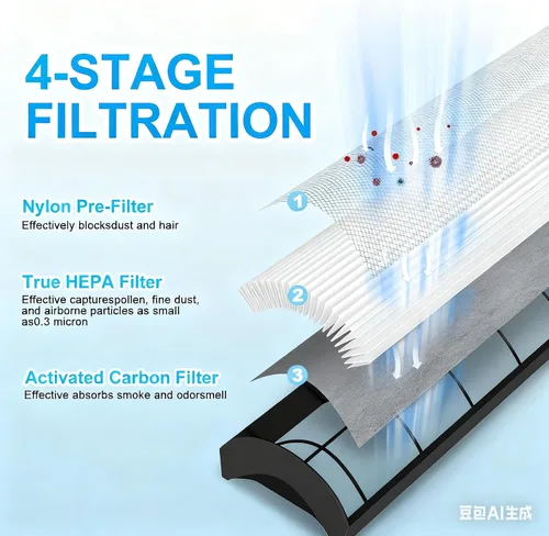Miniatura 4 de TPP440F Filtros HEPA de repuesto para terapia TPP440F se adapta a los purificadores de aire Envion TPP440 TPP540 TPP640, 2