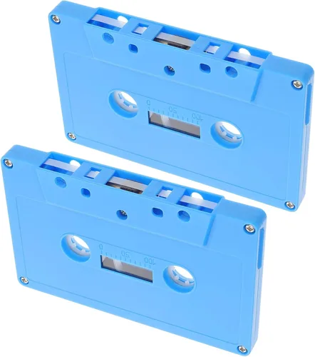 Decoración retro para fiesta de música, suministros de decoración, caja de cinta de casete vintage para sala de música Azul (Sky-Blue)