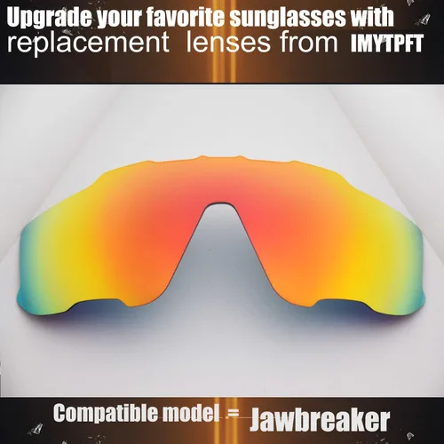 Miniatura 2 de IMYTPFT CompatibleReplacement for Lenses oakleys Jawbreaker Red24K Gold