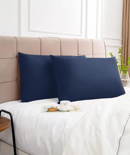 Miniatura 138 de Warmstar Juego de 2 fundas de almohada de algodón de tamaño estándar, fundas de almohada de 600 hilos de 20 x 26 pulgadas, fundas de almohada