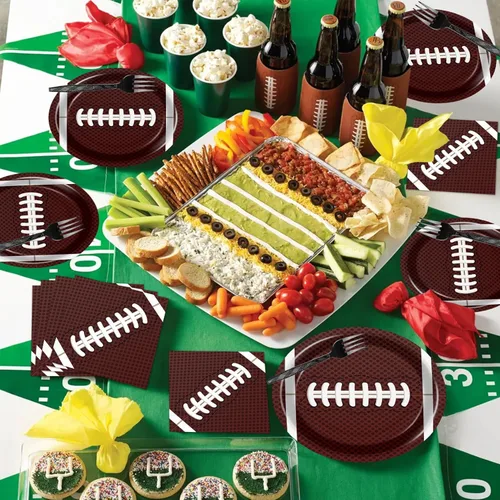 Miniatura 3 de 96 platos y servilletas de fútbol - Decoraciones y recuerdos para fiestas de cumpleaños
