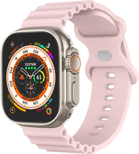 Miniatura 8 de Correas de silicona compatibles con Apple Watch Band Ultra de 1.929 in 1.811 in 1.772 in 1.732 in 1.614 in 1.496 in 1.575 in 1.654 in para mujeres