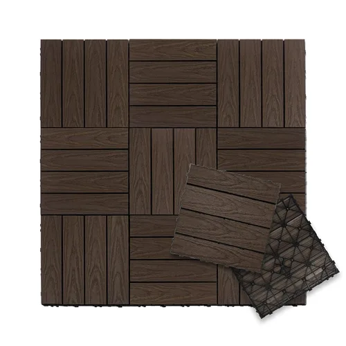 Miniatura 25 de NewTechWood UltraShield Naturale - Azulejo compuesto para exteriores (1 pie x 1 pie), color rosa de Seúl (10 pies cuadrados por caja)