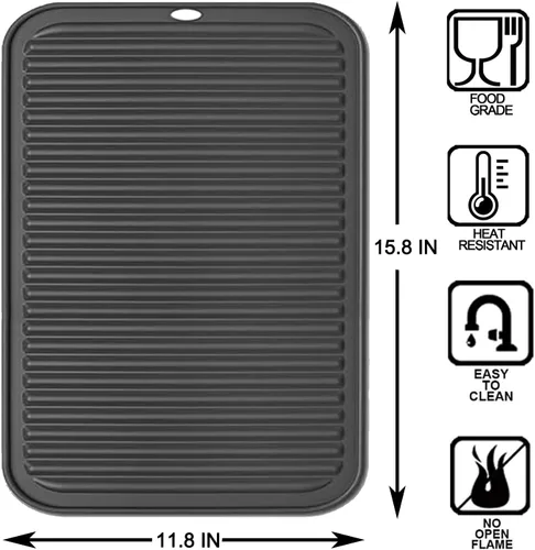 Miniatura 5 de Salvamanteles de silicona extra grandes para ollas y sartenes calientes de 16 x 12 pulgadas, almohadillas calientes resistentes al calor
