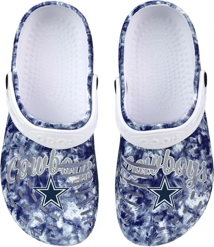Miniatura 25 de FOCO NFL Womens NFL Team Logo Cloudie Garden Water Sandals Shoes Slipper Clogs with Strap
