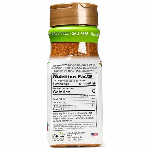 Miniatura 2 de iSpice - Sin sal Sin azúcar Mezcla de especias súper saludable 100% libre de grasa pura para pollo Todo natural Listo para usar tal cual