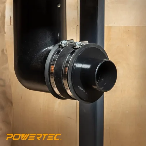 Miniatura 6 de POWERTEC 70104 Reductor de manguera de 4 a 2-1/2 pulgadas, accesorios de recolección de polvo para ventilación de secadora y conexión de aspiración