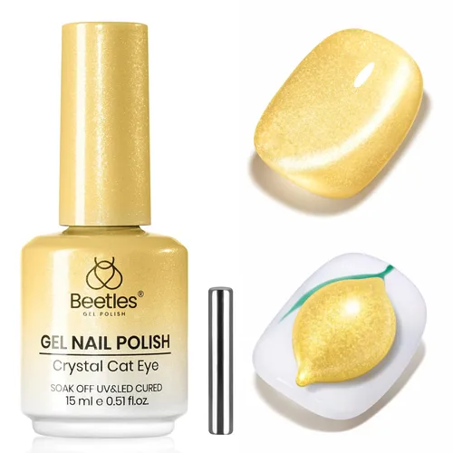 Miniatura 11 de Beetles - Esmalte de uñas de gel ultravioleta semipermanente sin HEMA de alto brillo para manicura francesa y arte de uñas, frasco a juego, blanco