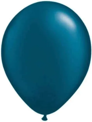 Miniatura 7 de Globos redondos Qualatex de 5 pulgadas, colores surtidos pasteles/perlados, paquete de 100, 5 pulgadas, azul perla (Sapphire Blue Pearl)