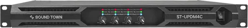 Miniatura 9 de Sound Town Amplificador de potencia PA/DJ de 4 canales Clase D, 4 x 720W RMS a 4 ohmios, espacio en rack de 1U (NIX-D4800)