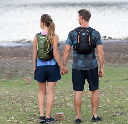 Miniatura 7 de MARCHWAY Mochila de hidratación ligera con correas estilo chaleco y bolsa de agua de TPU de 2.5 L, versátil y elegante paquete de múltiples