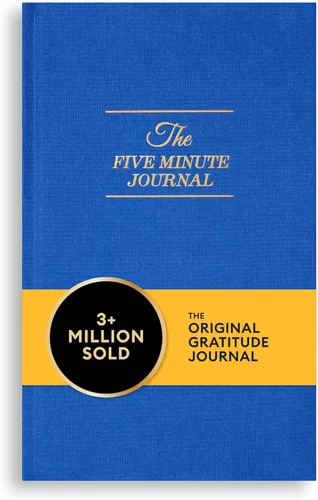 Miniatura 14 de The Five Minute Journal, diario original de gratitud 2023, diario de reflexión y manifestación para atención plena, diario sin fecha con lámina