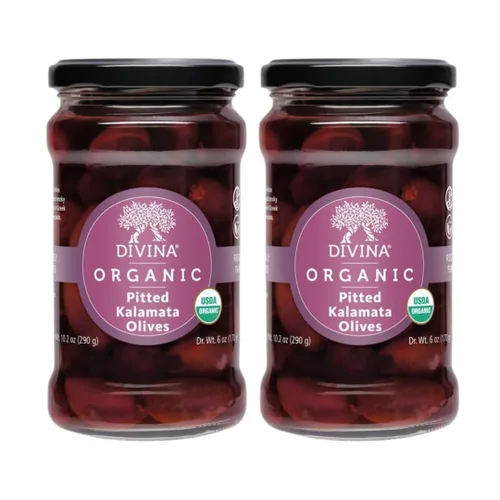 Miniatura 3 de DIVINA, Aceitunas Kalamata Descarozadas Orgánicas, 10.2 oz