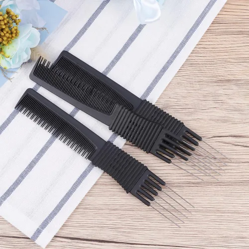 Miniatura 8 de Peinetas para el cabello - Fibra de carbono estática -cola Peines Herramientas para el cabello para estilos finos