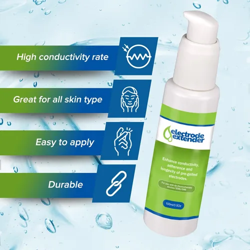 Miniatura 3 de Gel adhesivo conductor extensor de electrodos por PMT – Mejora la durabilidad, adherencia y conductividad para electrodos TENS/EMS; prolonga la vida