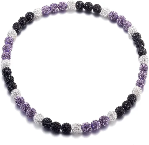 Miniatura 31 de SKQIR Collar de Cuentas de Béisbol para Hombres Bling Accesorios de Goteo de Béisbol con Diamantes de Imitación Brillantes para Hombres Colección