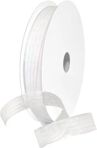 Miniatura 6 de Morex Ribbon Harmony Metallic, envoltura de regalos, decoración de boda, lazos, brillo brillante, 5/8" x 50 yardas, aguamarina