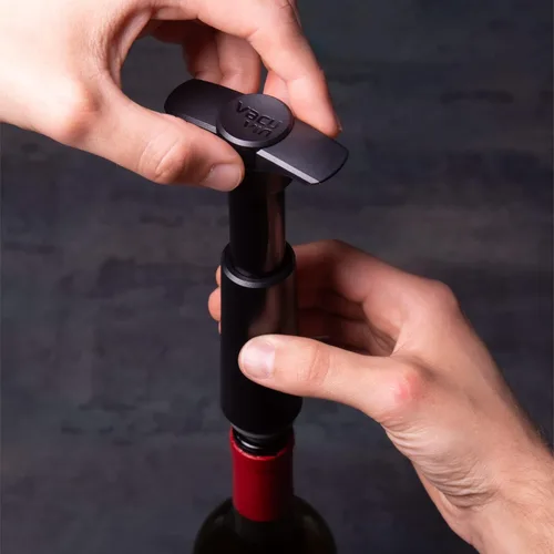 Miniatura 8 de Vacu Vin Juego de 3 tapones de vacío para guardar vino, multicolor, sellado hermético para mantener el vino fresco hasta una semana, compatible