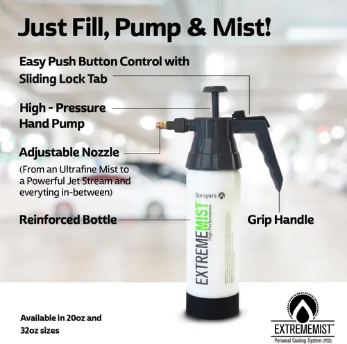 Miniatura 2 de ExtremeMIST Pulverizador automotriz de alto rendimiento – Pulverizador de bomba de mano para detalles interiores y exteriores – Mister portátil