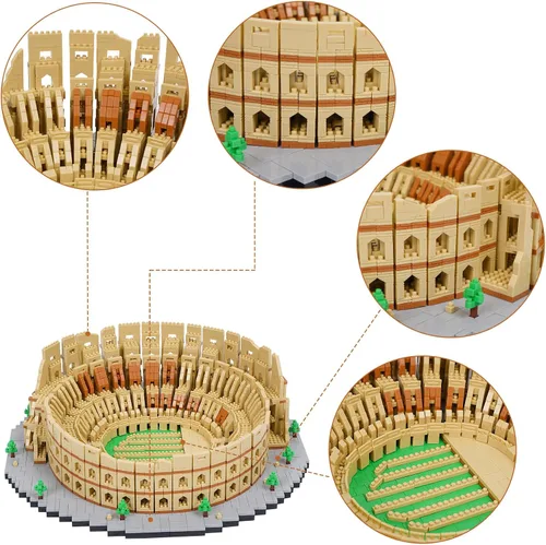 Miniatura 4 de Juego de bloques de construcción Modelo Arco del Triunfo Micro Bloques de construcción 2020 PCS Kit de construcción de arquitectura famosa, regalos
