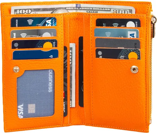 Miniatura 3 de Grande -2804 Cartera para mujer, Naranja, Minimalista