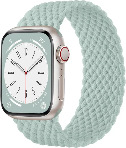 Miniatura 19 de Zedoli Correas trenzadas Solo Loop para Apple Watch Band de 1.496 pulgadas, 1.575 pulgadas, 1.614 pulgadas, 1.654 pulgadas, 1.732 pulgadas, 1.772
