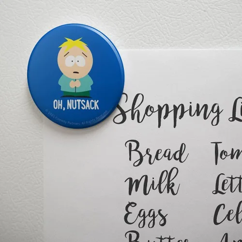Miniatura 2 de South Park Butters Oh Nutsack - Imán de botón para nevera