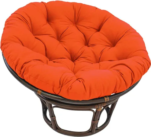 Miniatura 5 de Cojín colgante para silla de hamaca, cojín de tumbona para interiores y exteriores, cojín redondo grueso para silla de huevo, cojín de asiento