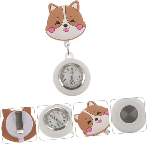 Miniatura 4 de NOLITOY 2 pcs Nurse Pocket Watch Hanging Nurse Watch Pocket Watches for Men Animal Nurse Watch Nurse Watches for Women Clip Nurse Watch Vet tech fob