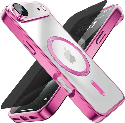 Miniatura 40 de Misscase Funda MagSafe compatible con iPhone 12 Pro Max con protector de lente de cámara, protección completa, funda magnética transparente