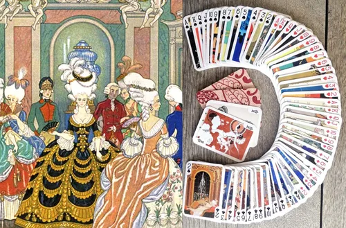 Miniatura 6 de Cheri HEROUARD - Carteles de juego (baraja de póquer 54 cartas, todas diferentes) Art Deco Vintage La Vie Parisien carteles