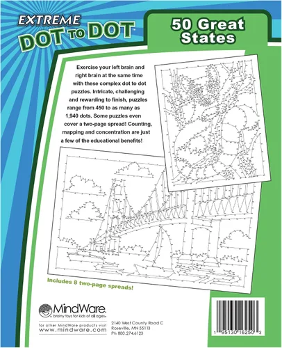 Miniatura 3 de MindWare Punto a punto extremo: 50 grandes estados - A partir de 8 años