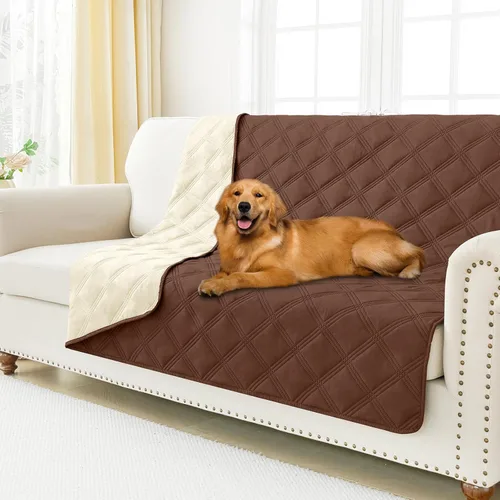 Miniatura 52 de Smiry Funda Impermeable para Cama de Perro, Manta Suave Reversible para Mascotas, Lavable a Prueba de Fugas para Gatos y Perros, Funda para Sofá