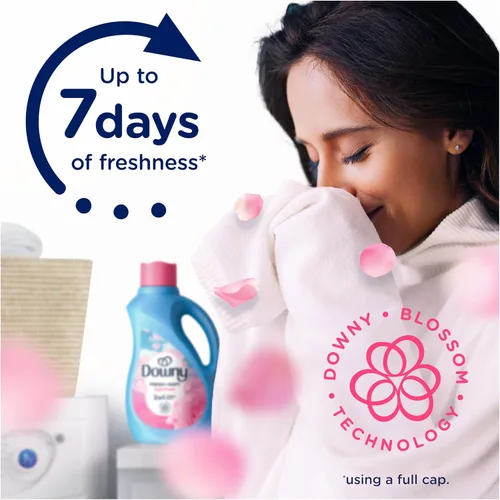 Miniatura 4 de Downy Líquido suavizante de telas, aroma fresco de abril, 111 onzas líquidas, 150 cargas