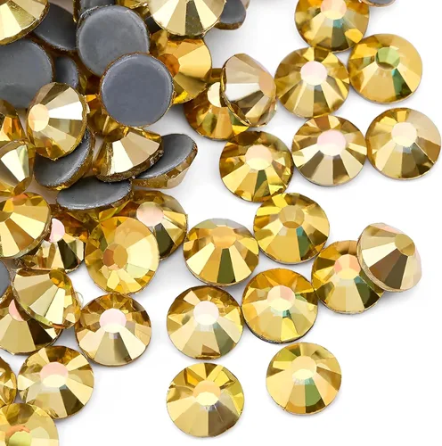 Miniatura 14 de 2880 diamantes de imitación termoadhesivos de imitación de cristal con parte trasera plana para manualidades, manualidades, ropa, zapatos